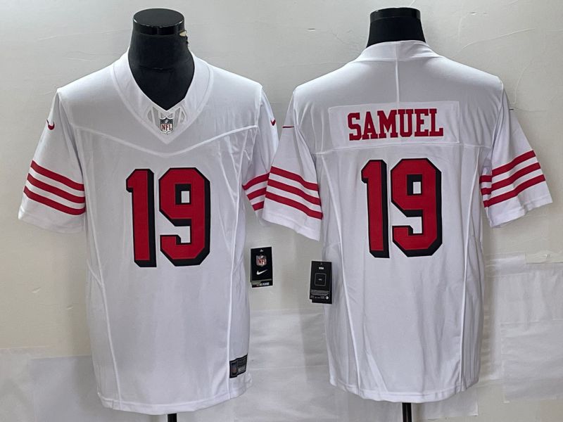 Men San Francisco 49ers 19 Samuel White 2023 Nike Vapor Limited NFL Jersey